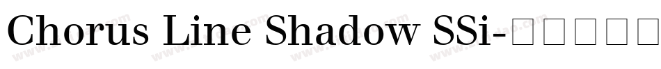Chorus Line Shadow SSi字体转换